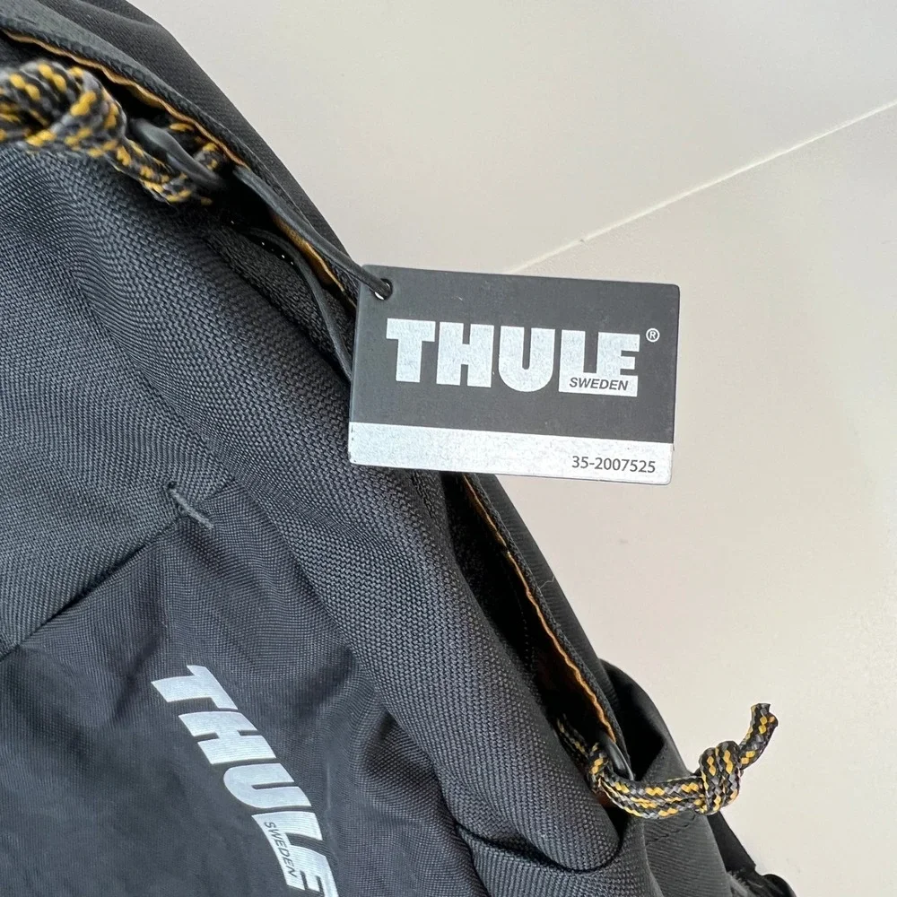 Thule Indago Black Backpack‎ Travel School Laptop Bag Company Logo